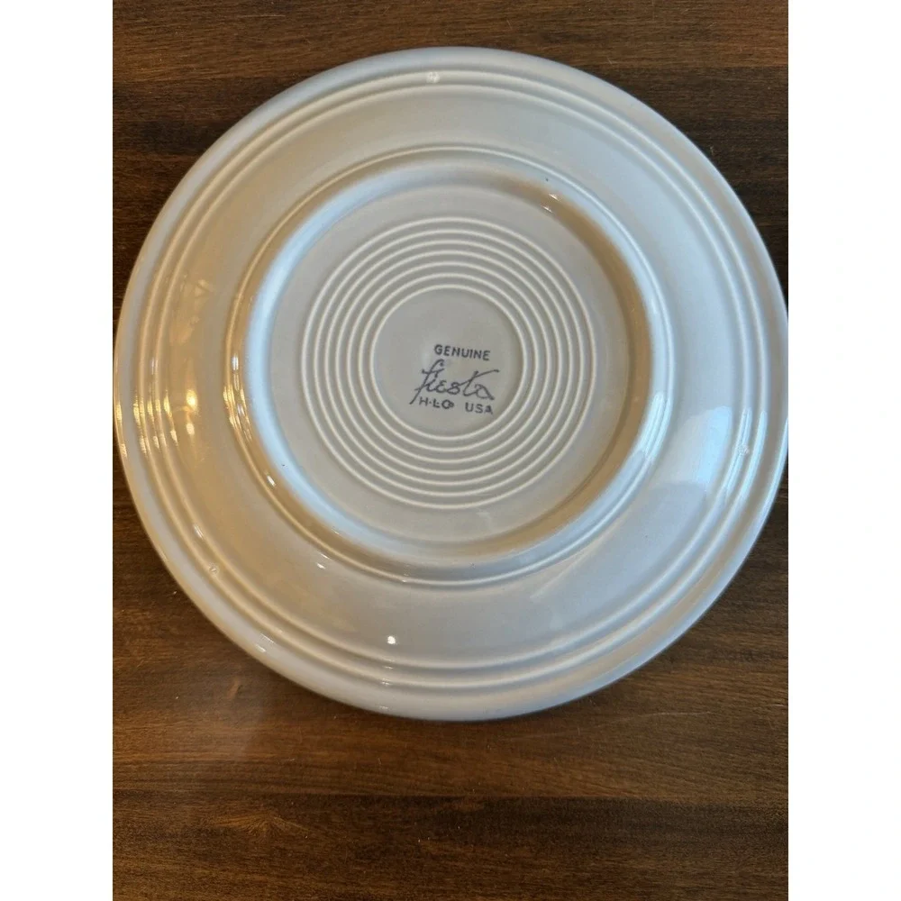 Set Of 2 Vintage Gray Fiestaware 9 1/2